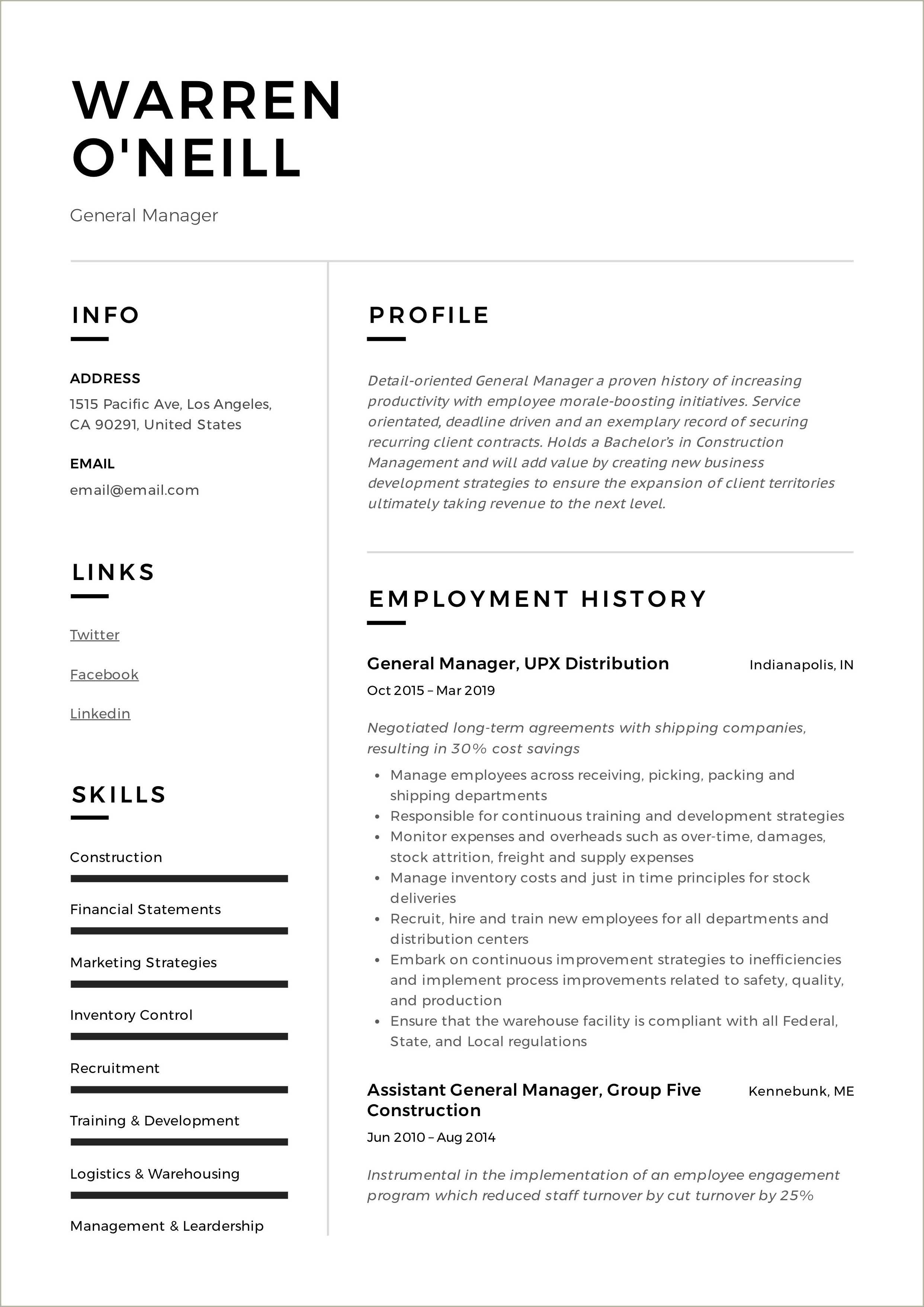 Creating A Generic Resume Objective