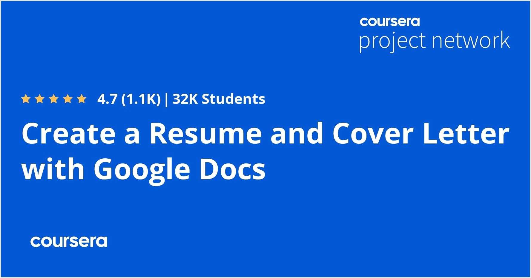 Creating A Resume Cover Letter In Google Docs