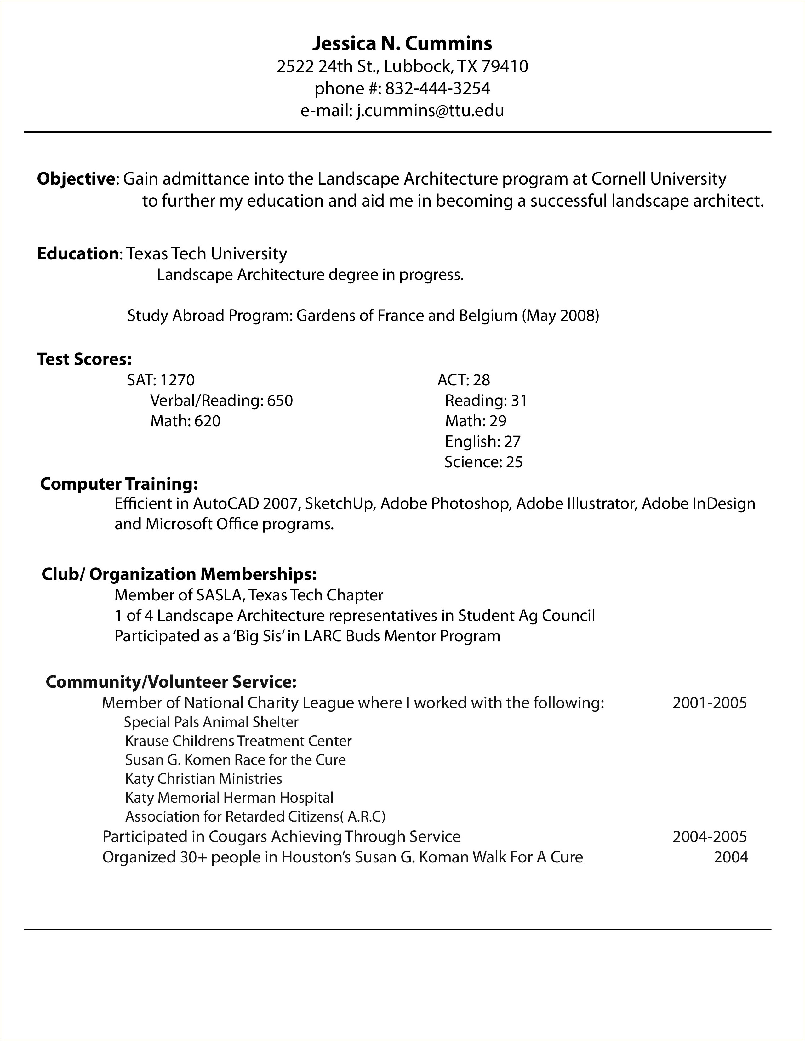 Creating A Resume For An It Job