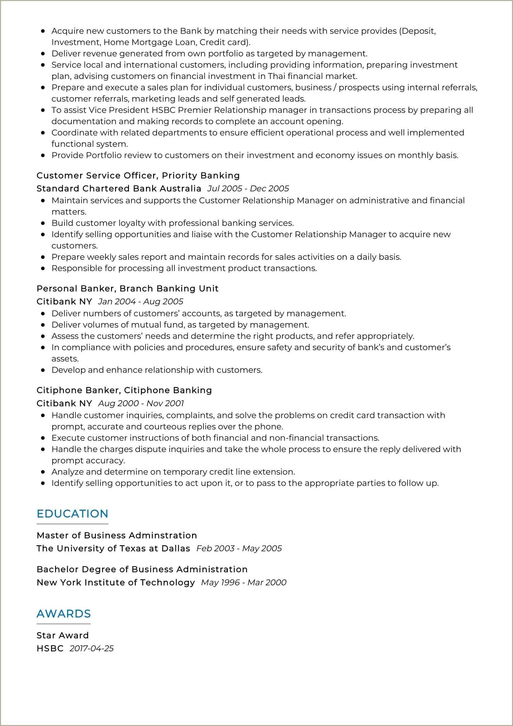 Credit Card Collection Manager Resume