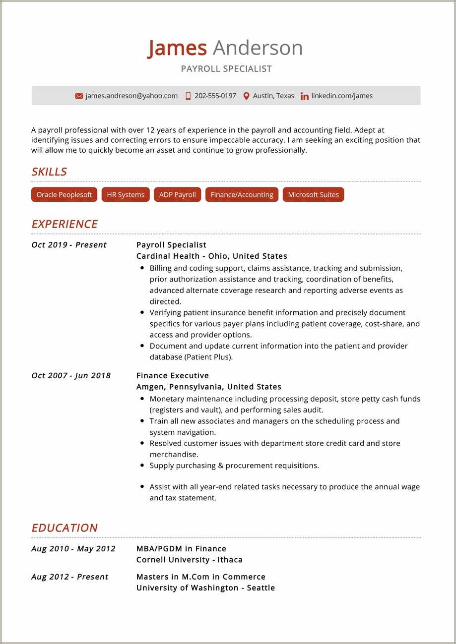 Credit Card Sales Manager Resume