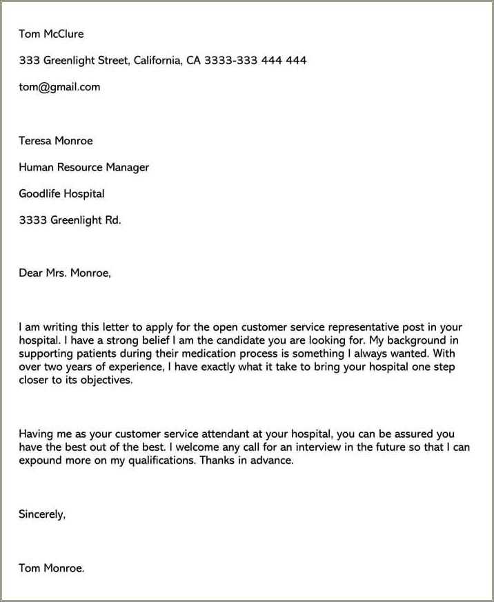 Customer Service Job Resume Cover - Customer Service Job Resume Cover Letter