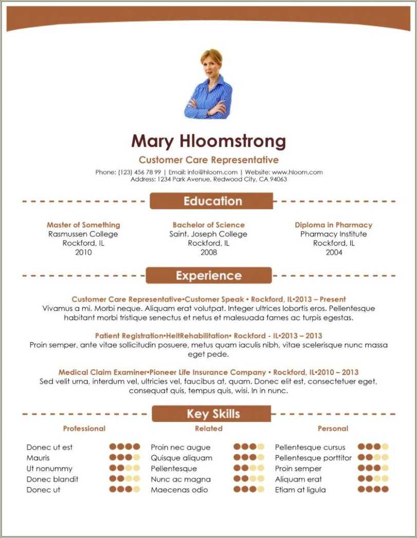 Customer Service Representative Resume Sample Doc
