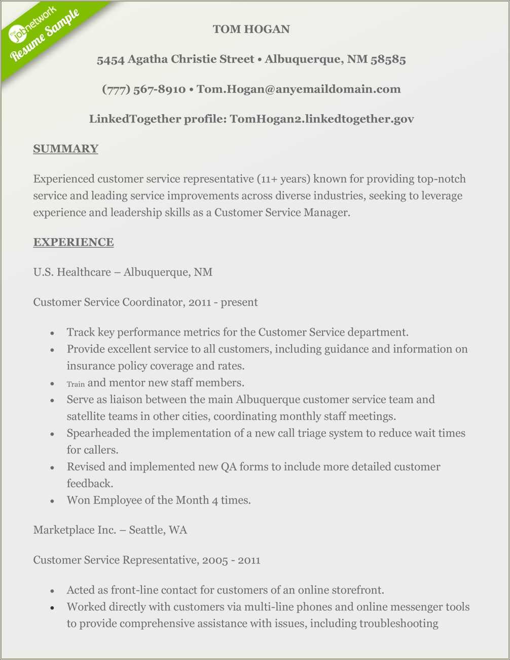 Customer Service Resume Introduction - Customer Service Resume Introduction Examples 