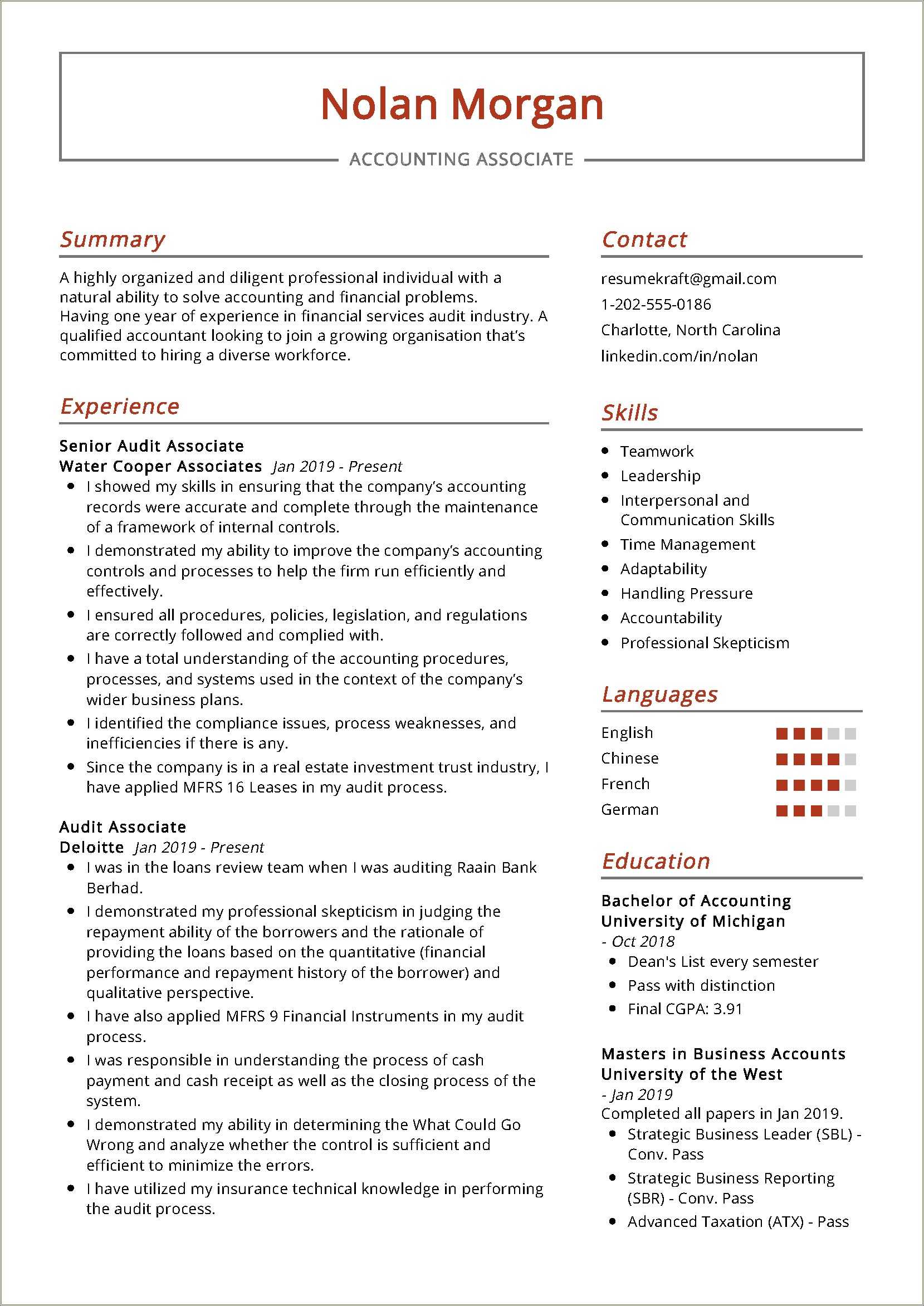 Sample project list for resume resume example gallery