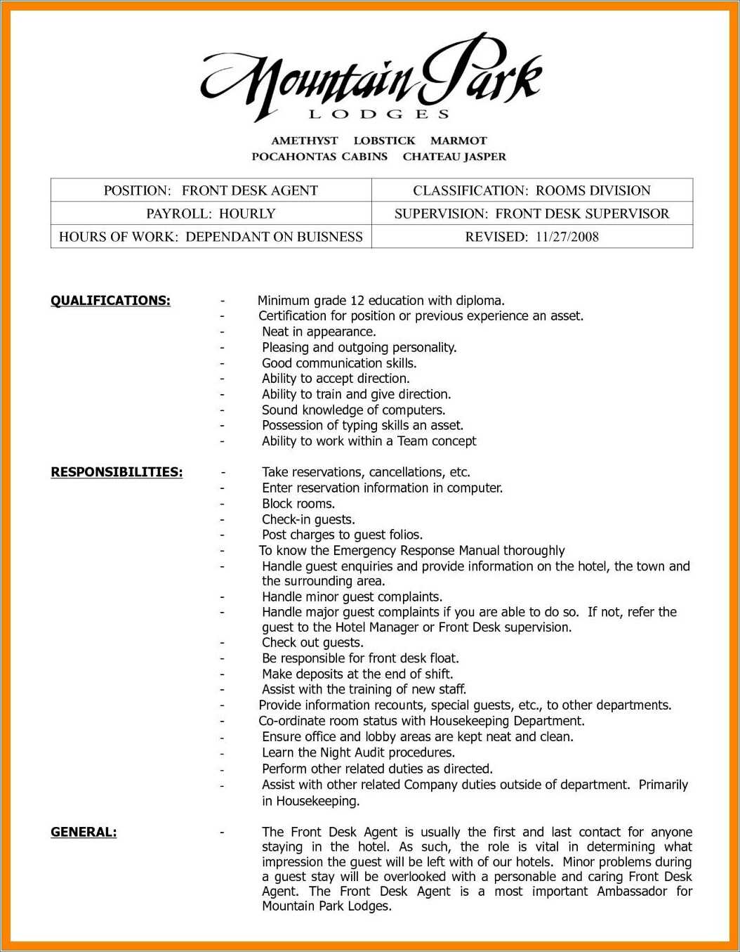 Dental Office Front Desk Manager Resume Resume Example Gallery