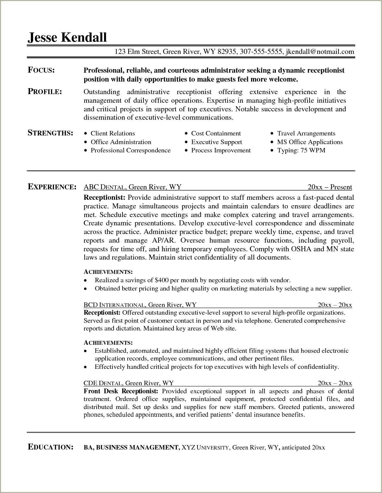 dental-office-front-desk-resume-sample-resume-example-gallery