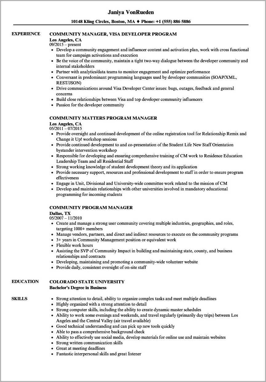 Description Of Overseeing Grant Deliverables For Resume Resume