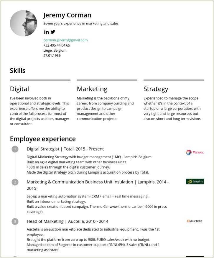 Digital Marketing Resume With No Experience Resume Example Gallery