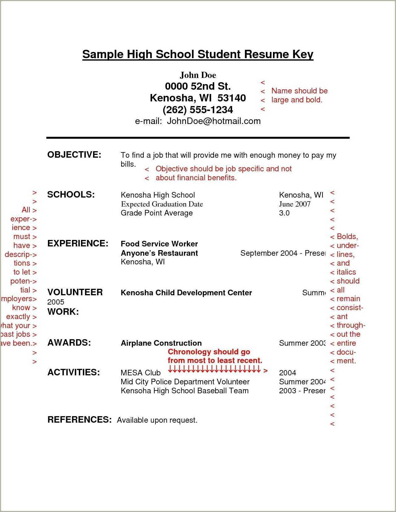 Do You Include High School Jobs On Resume