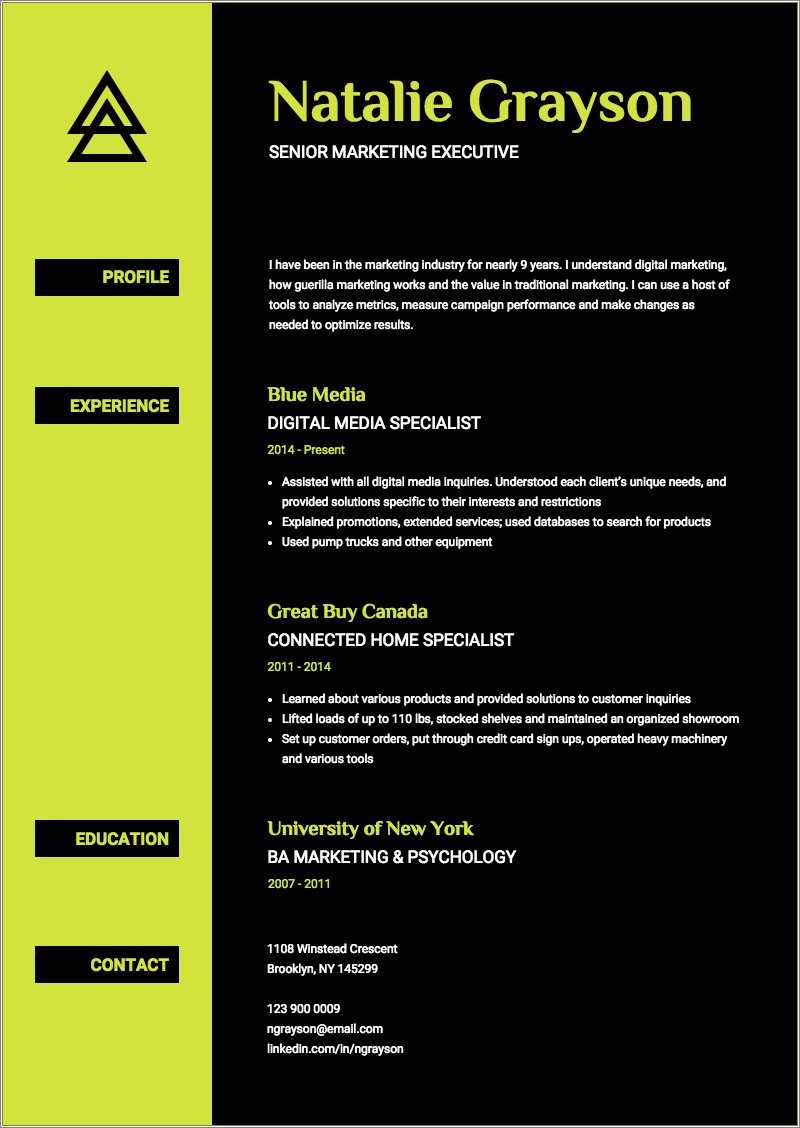 Best Color Accent Of Resume Resume Example Gallery