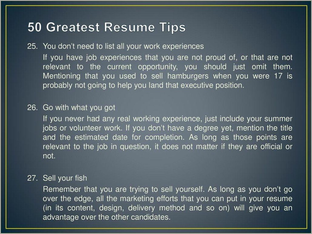 Does Work Experience Come Before Experience On Resume