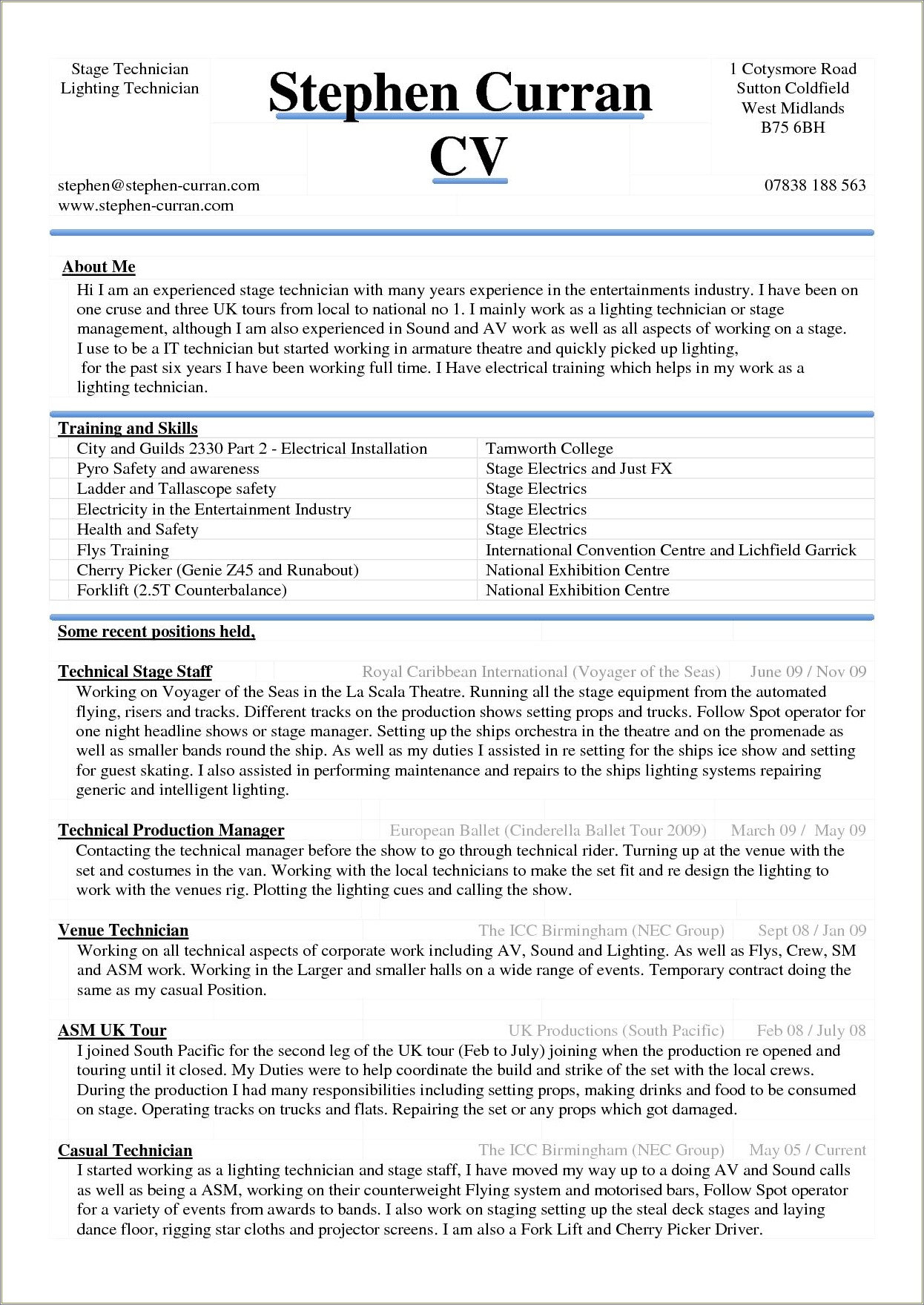 One page resume format free download resume example gallery