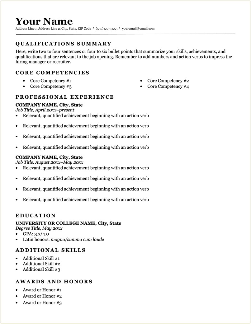 Download free blank resume templates resume example gallery