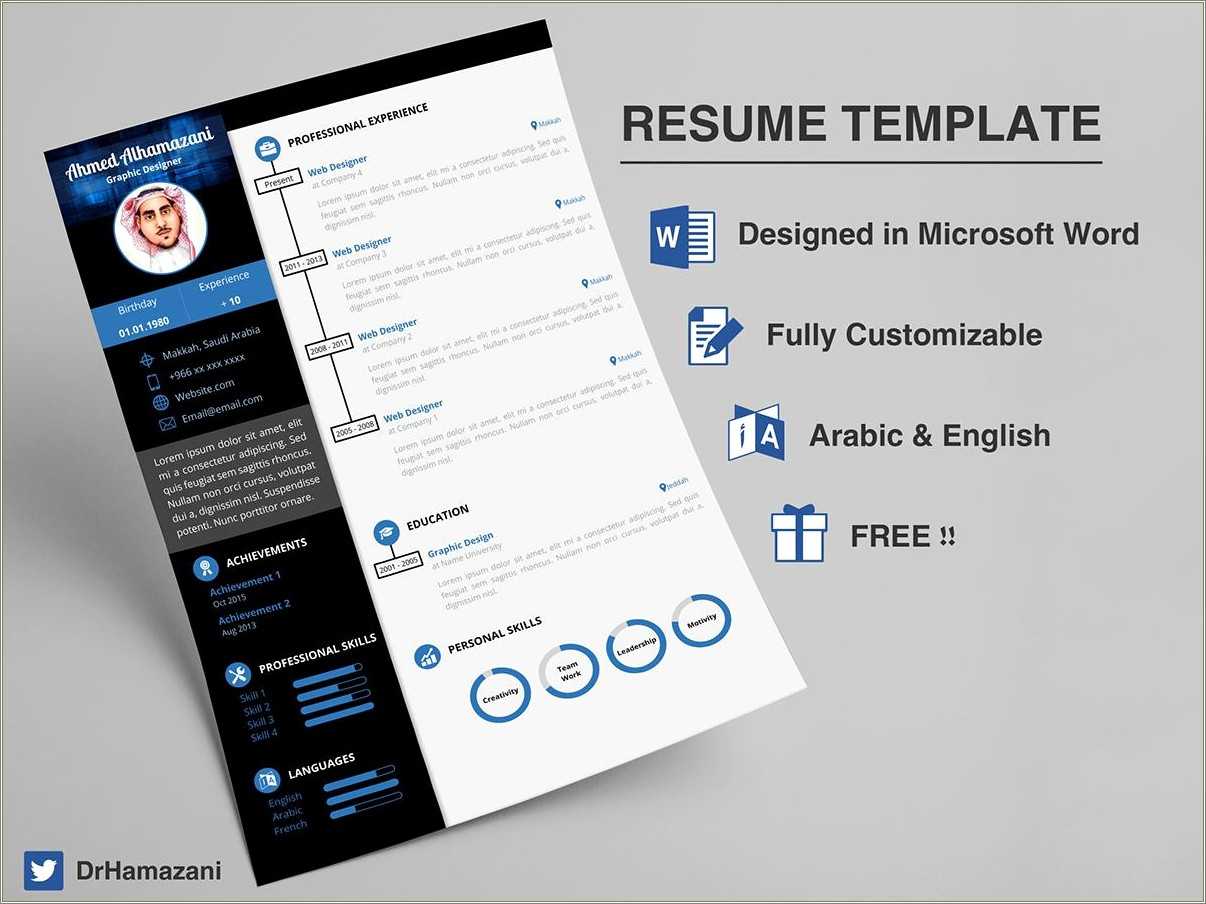 Download Free Ms Word Resume Template