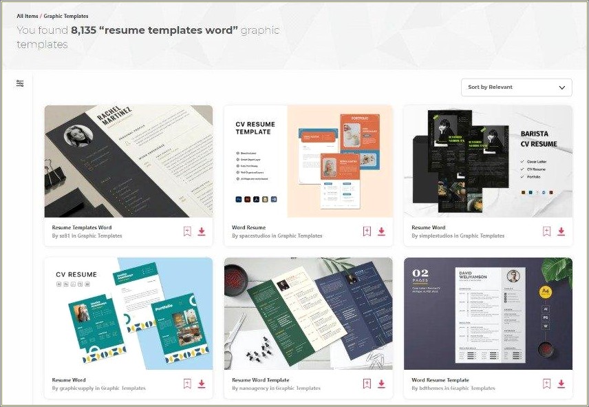 Download Free Professional Resume Templates Word