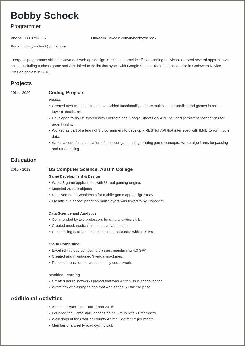 resume examples for educational leadership