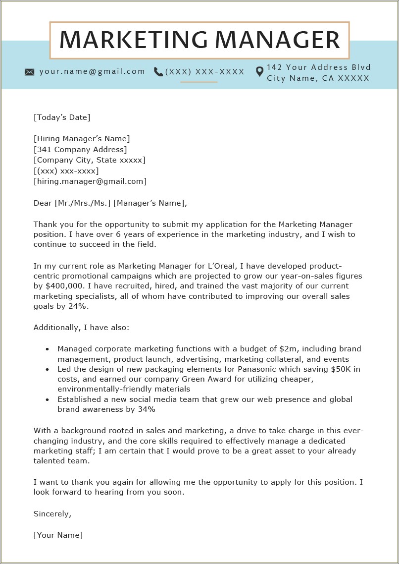 Elements of a good resume cover letter resume example gallery