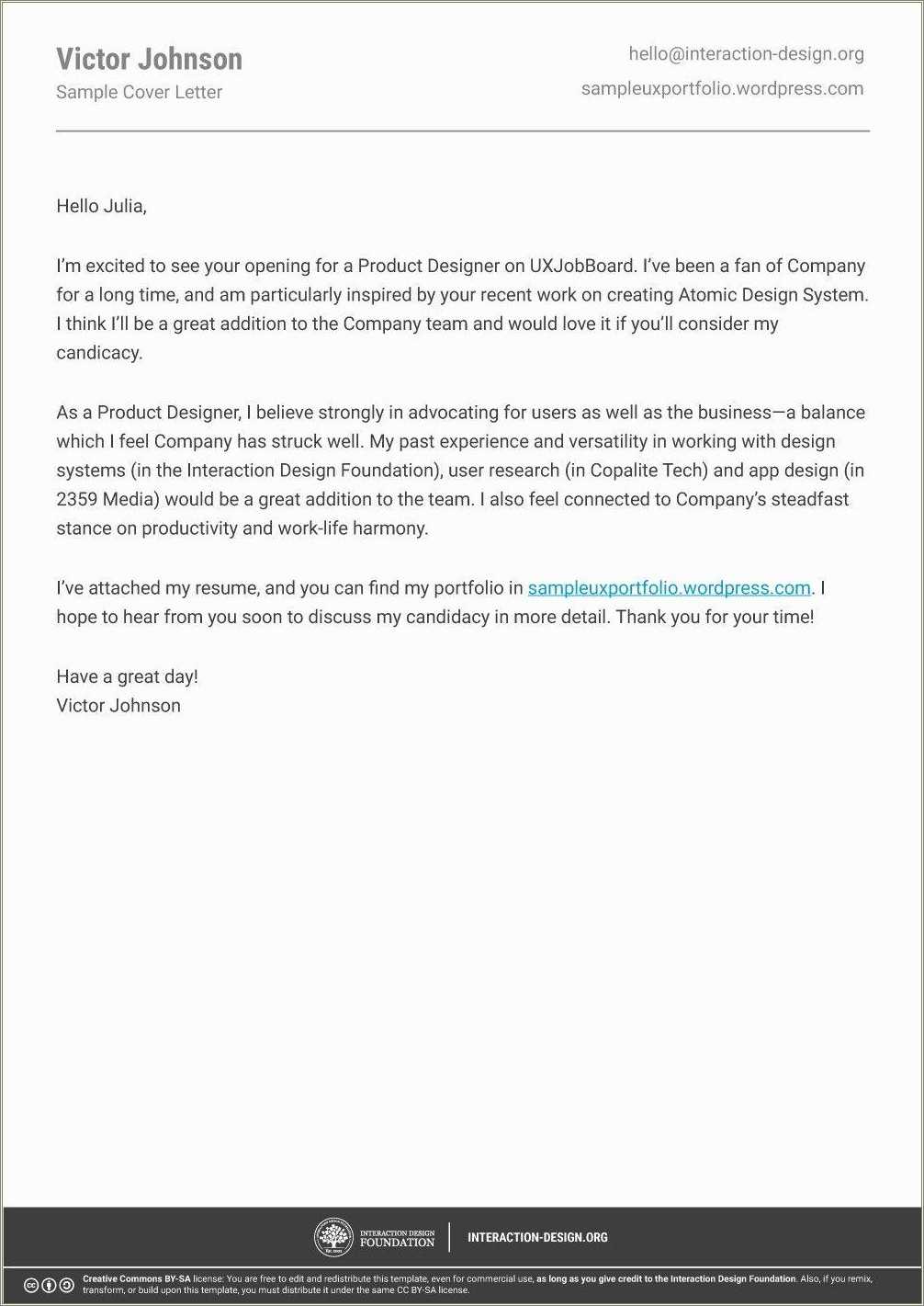 Email Cover Letter With Resume Attached - Resume Example Gallery
