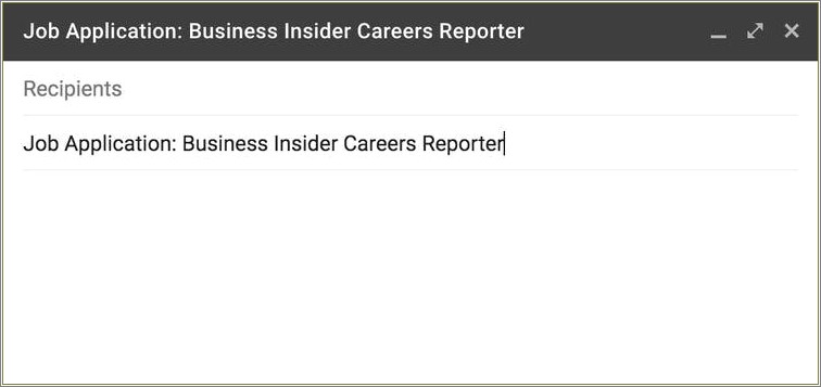 Email Subject Lines For Resumes And Job Applications