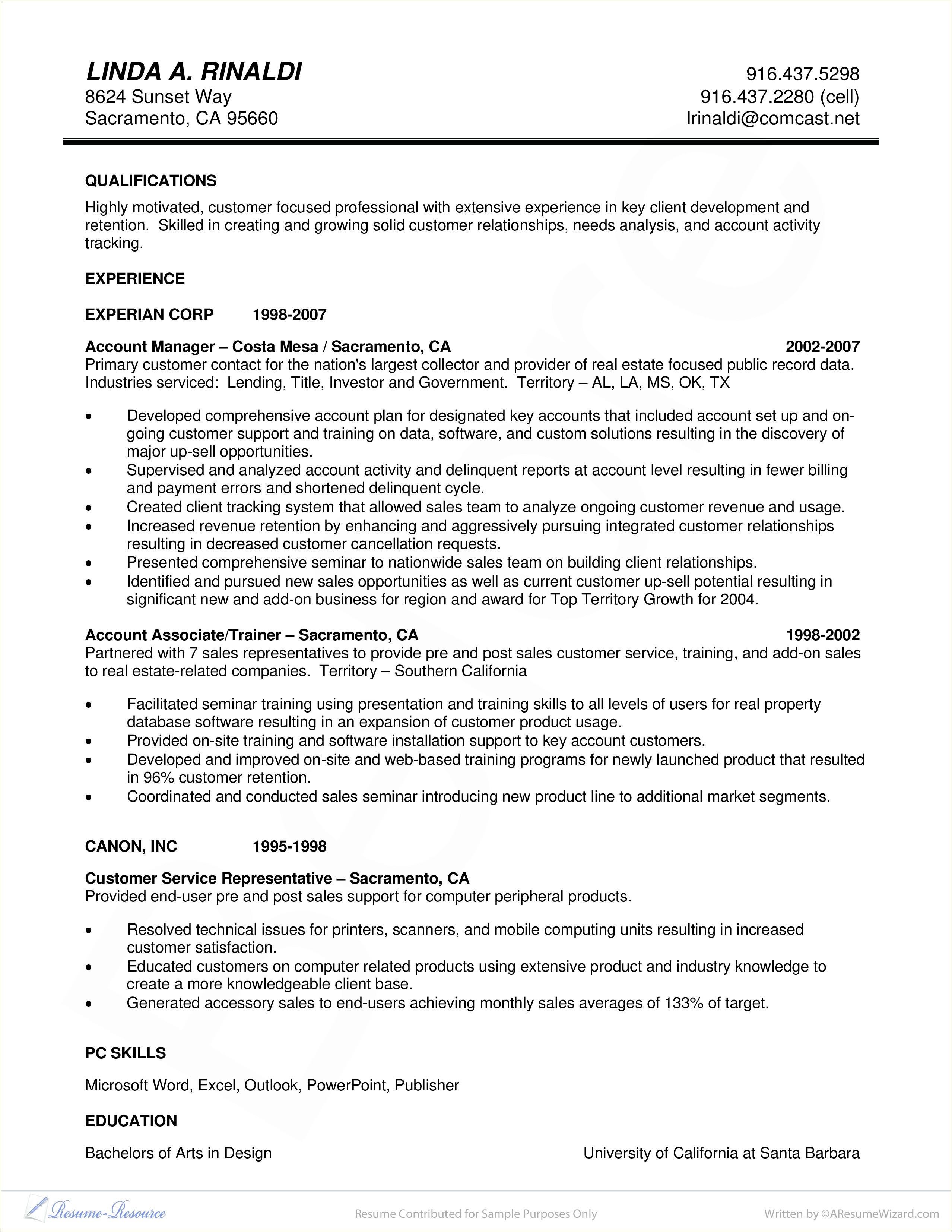 End User Computing Sample Resume