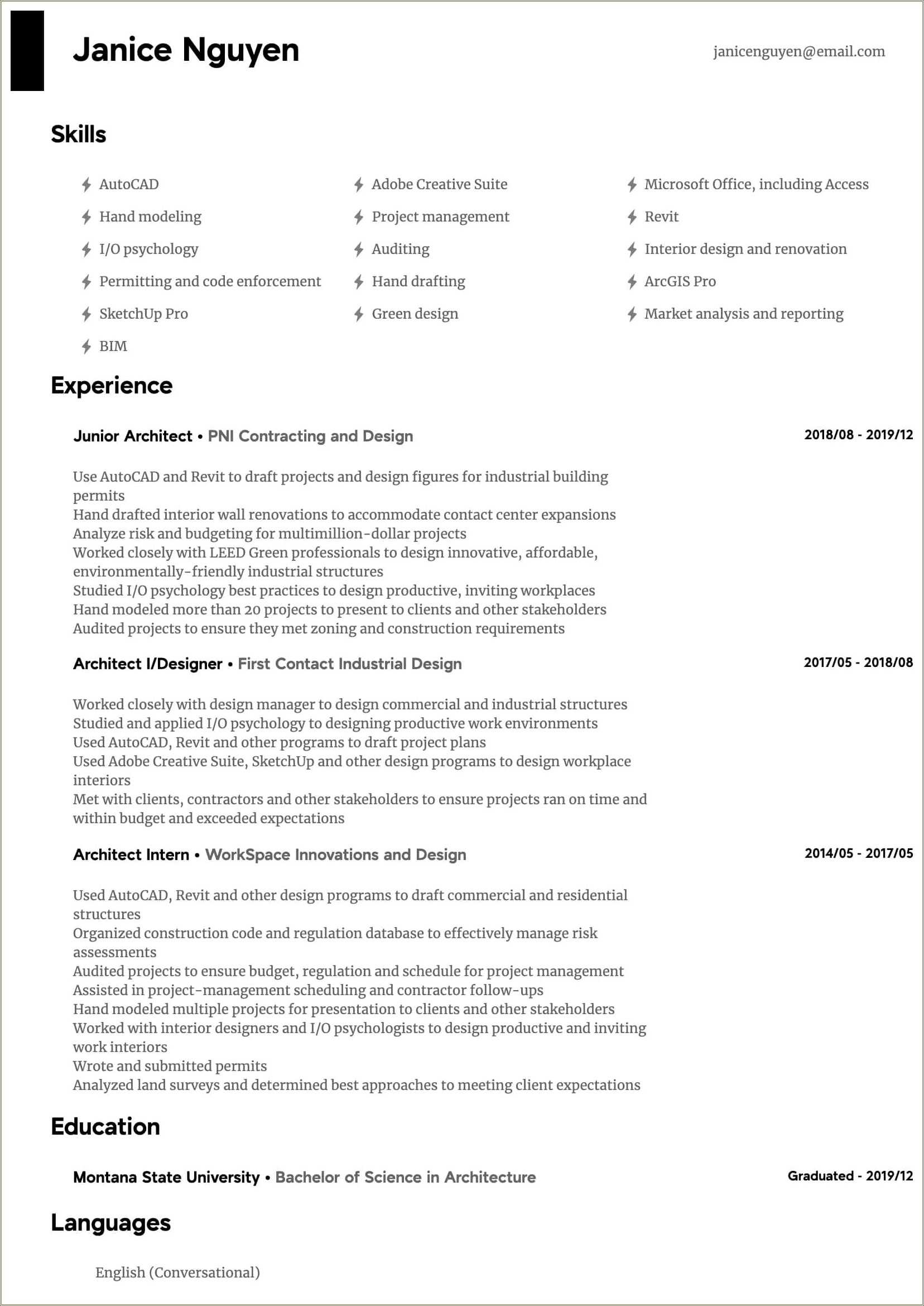 Entry Level Cad Drafting Resume Examples