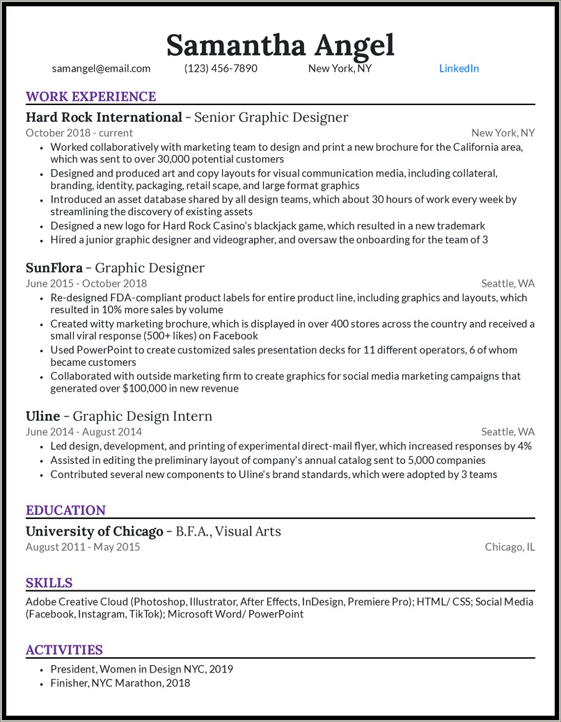 Entry level graphic designer resume examples resume example gallery
