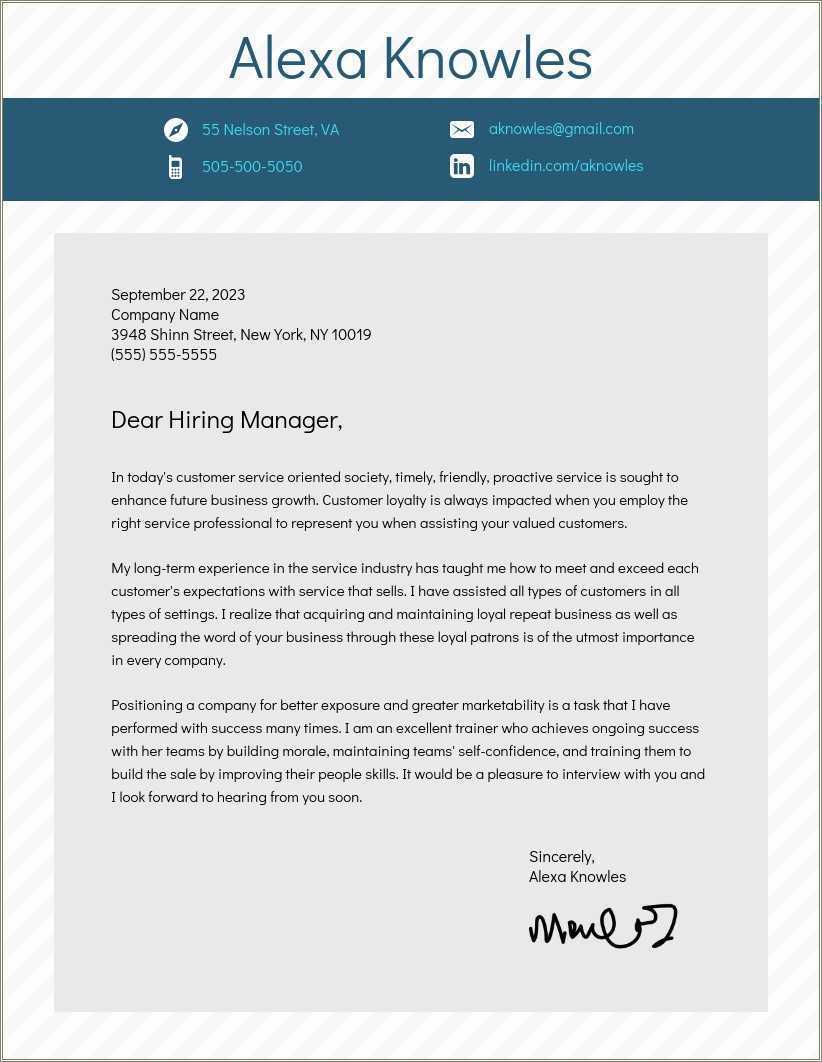 Cover Letter Resume Template Simple Blue Grey - Resume Example Gallery