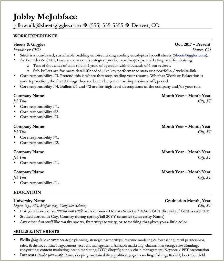 Reddit Good Example Of A Resume Resume Example Gallery