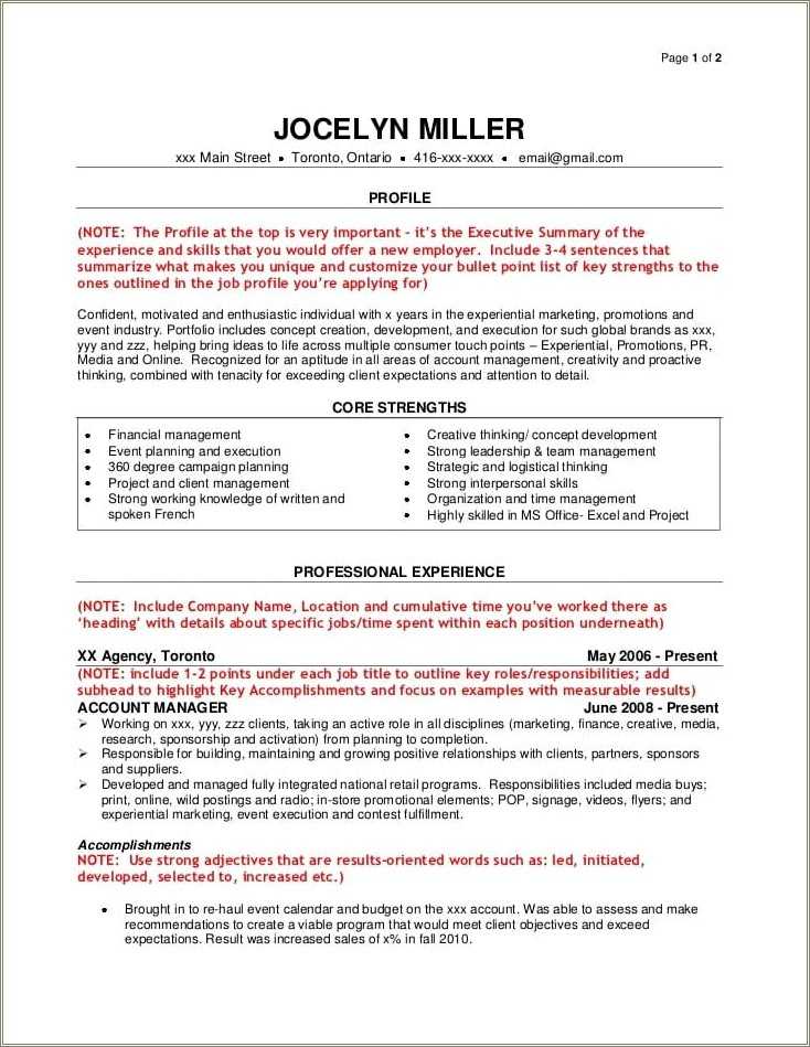 examples of a good resume