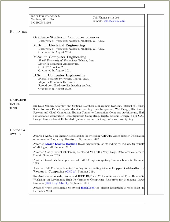 Examples Of Grace Hopper Resumes On Database Resume Example Gallery