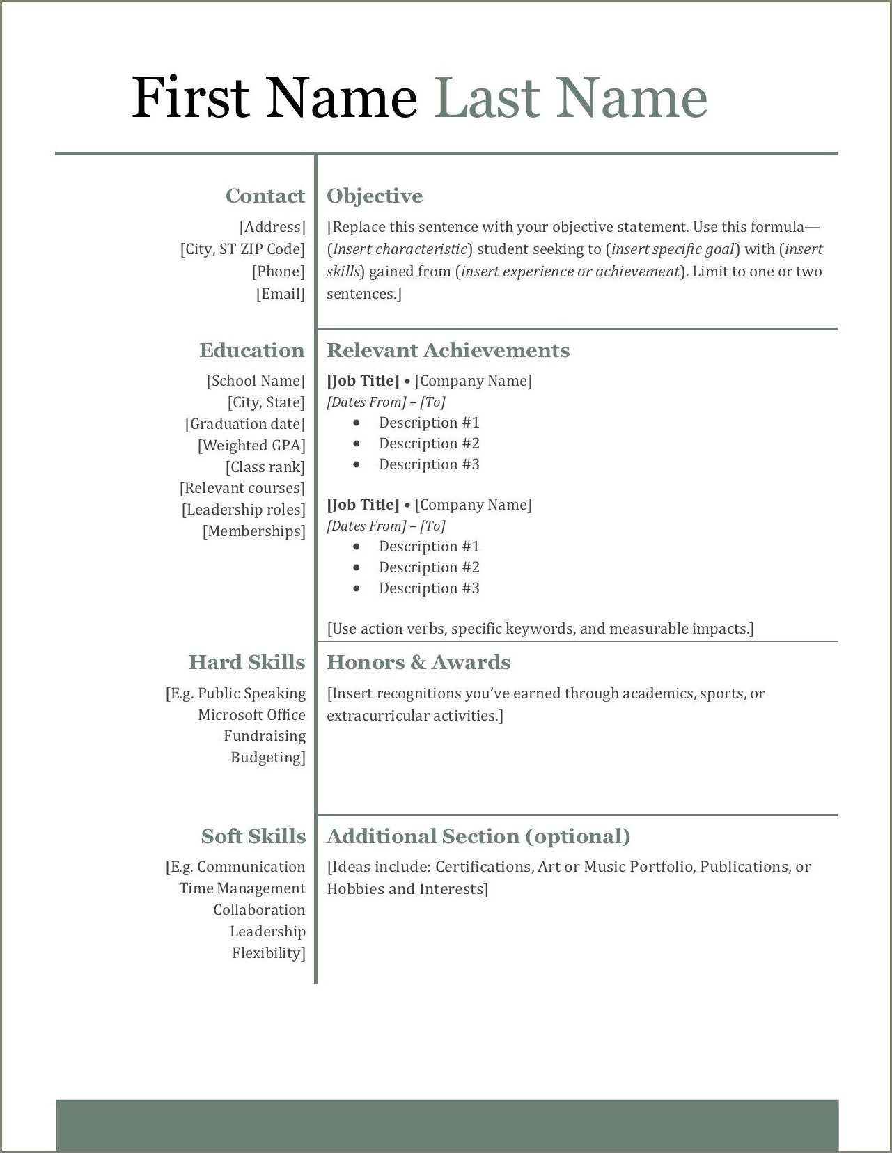 Examples Of Resumes For College Scholarship Applications