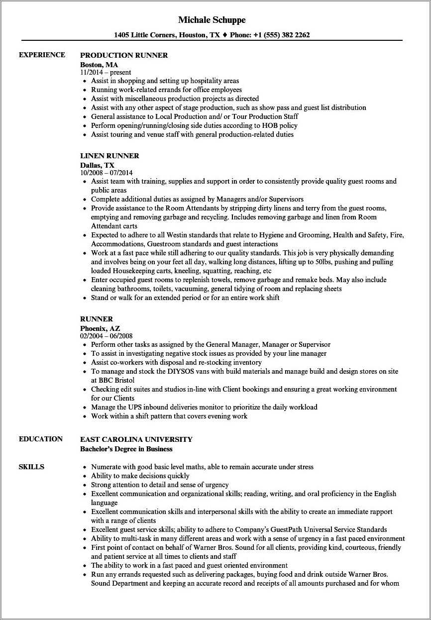 Resume For Busser Food Runner Expo Job Description Resume Example Gallery