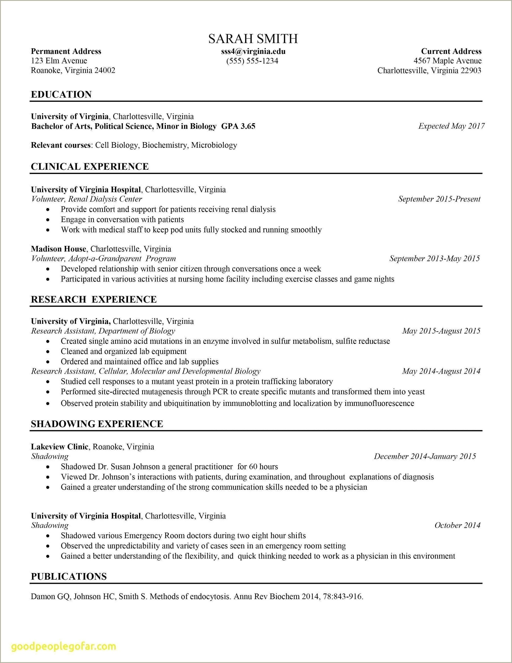 resume examples for extracurricular activities