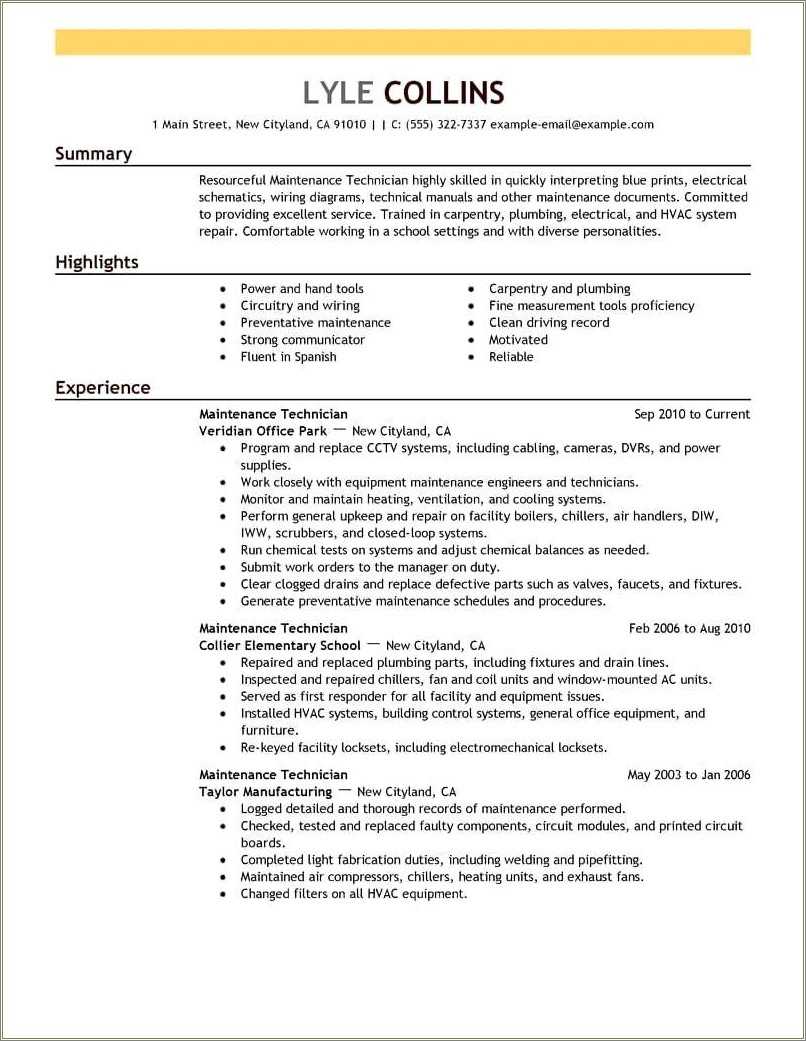 Facility Manager Air Force Resume Sample