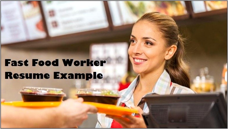 Fast Food Resume Skills Sample