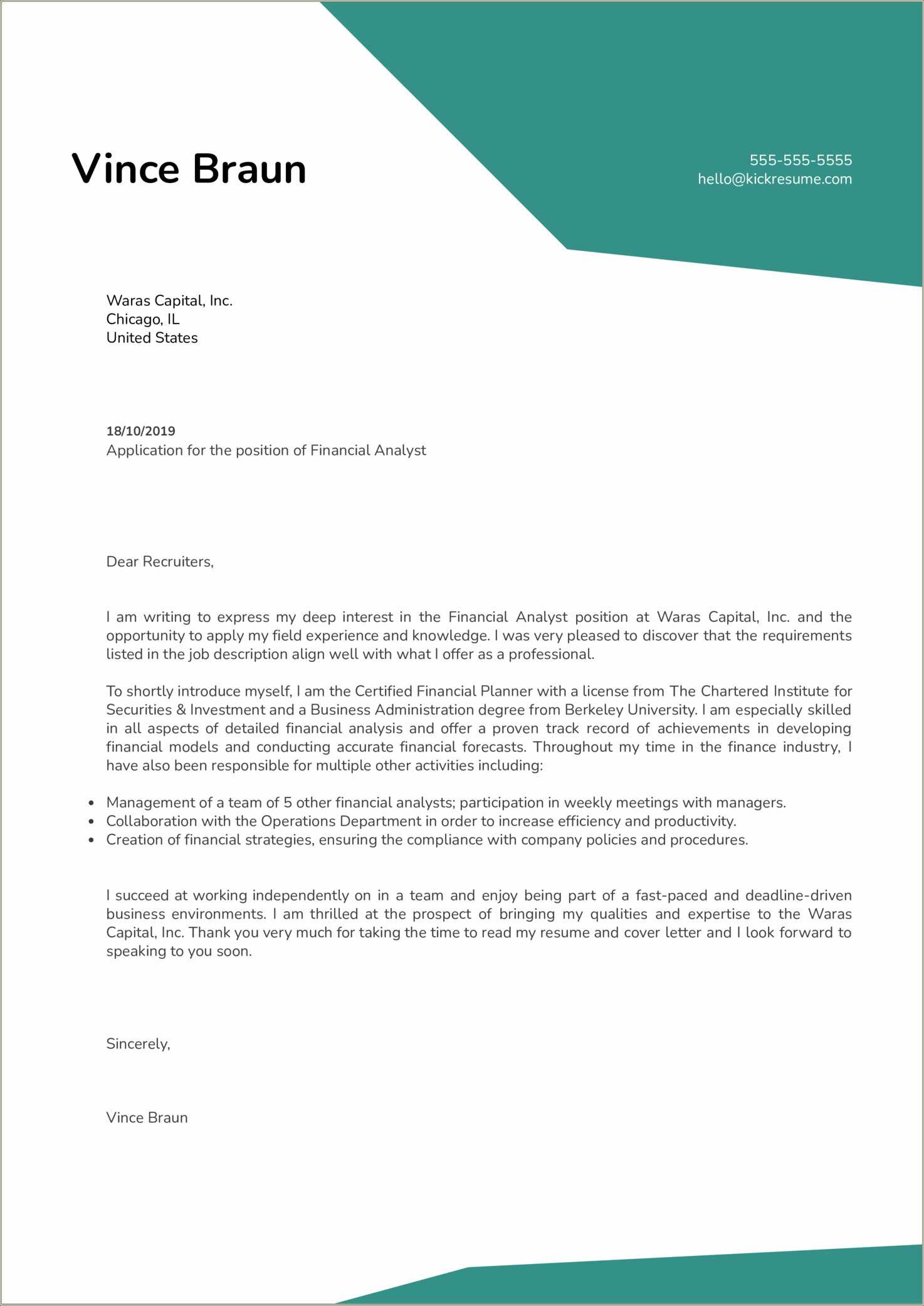 Fidelity Application Cover Letter For Resume