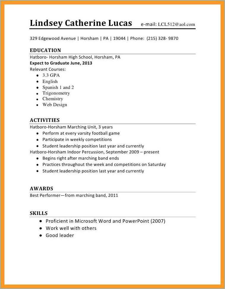 First Time Job Seeker Resume Samples