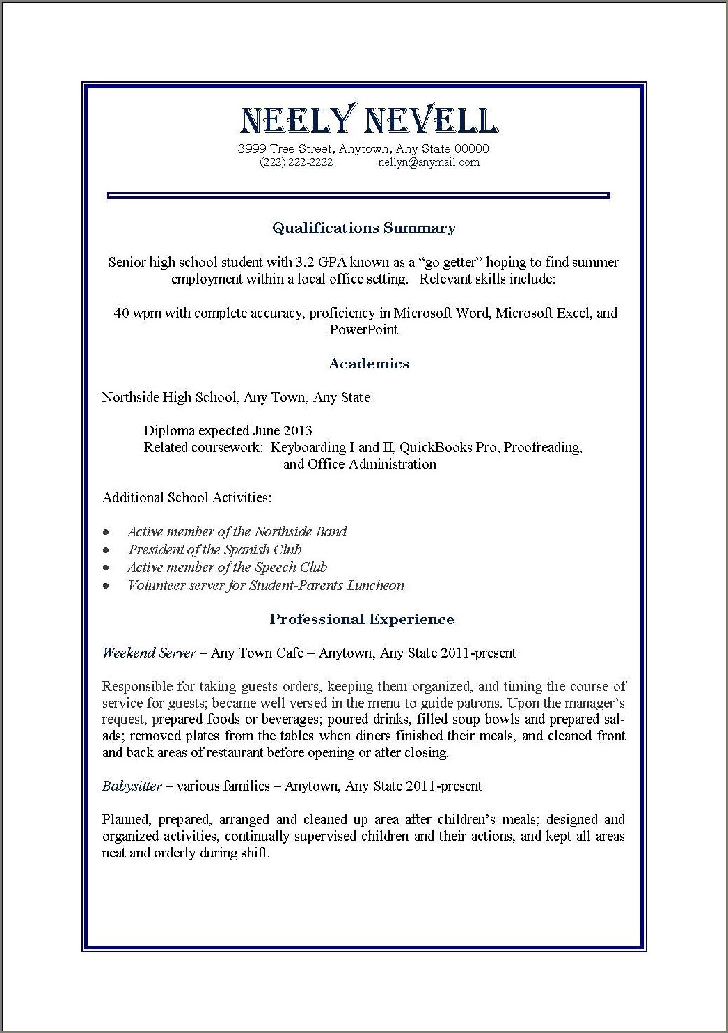 First Time Resume Template For High School Student Resume Example Gallery first-time-resume-template-for-high-school-student-resume-example-gallery