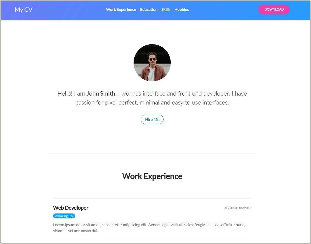 free-bootstrap-4-resume-templates-resume-example-gallery