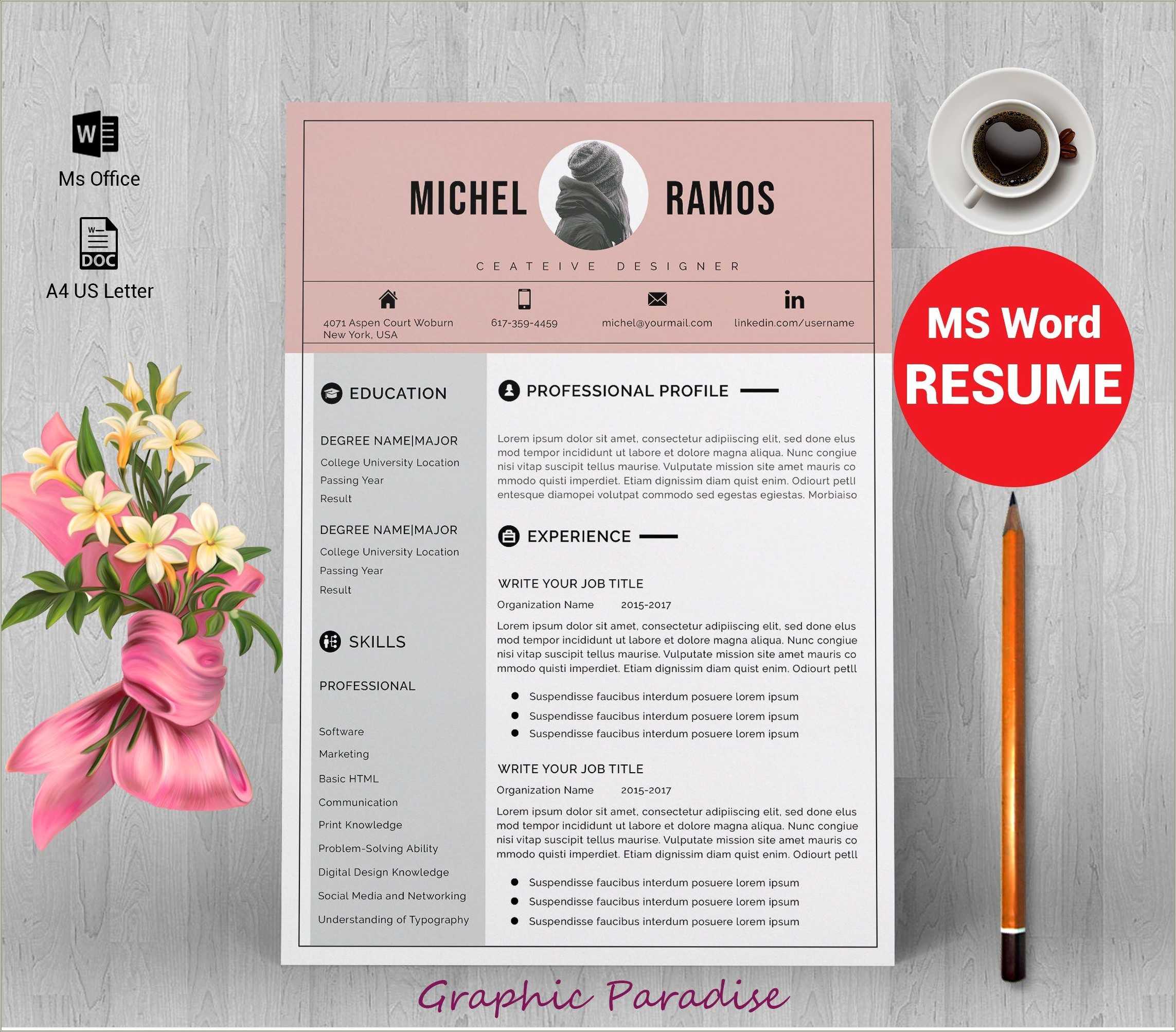 Free Microsoft Word Functional Resume Template Resume Example Gallery