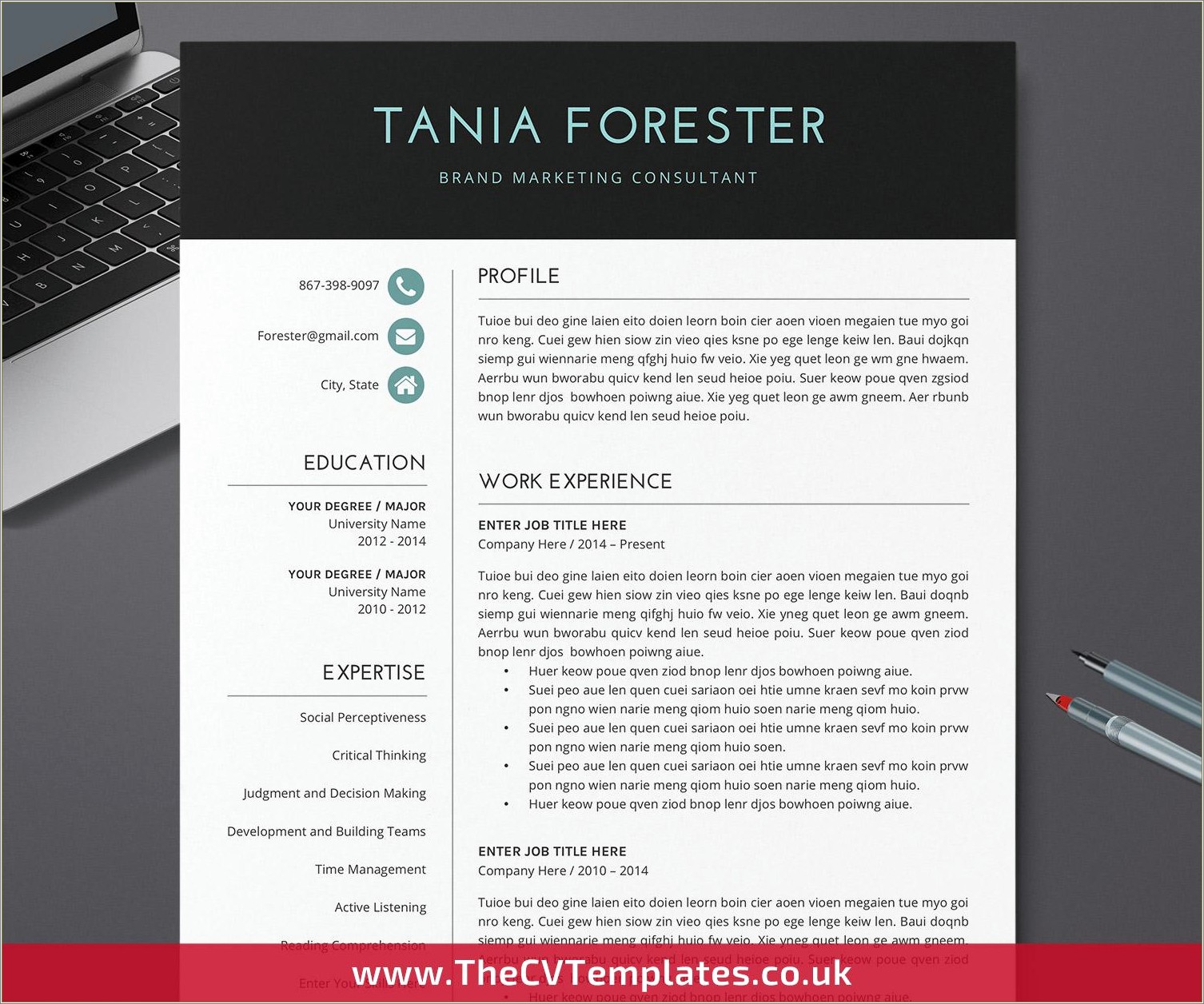 Free Minimalist Word Resume Template Resume Example Gallery