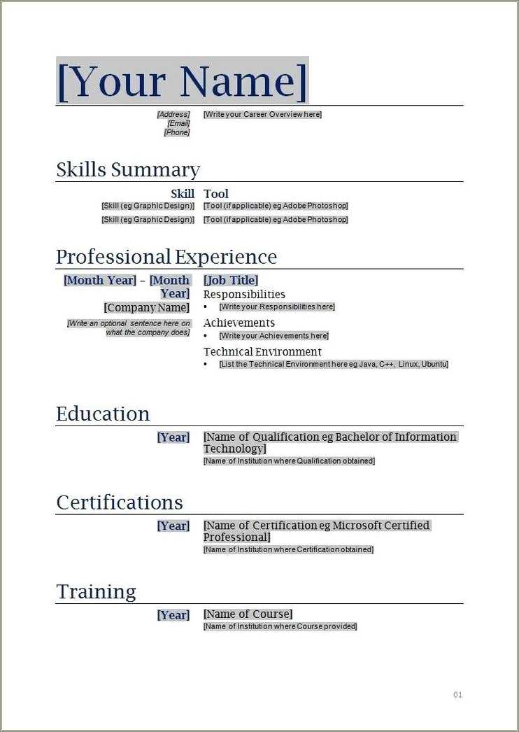 free-printable-job-resume-template-resume-example-gallery