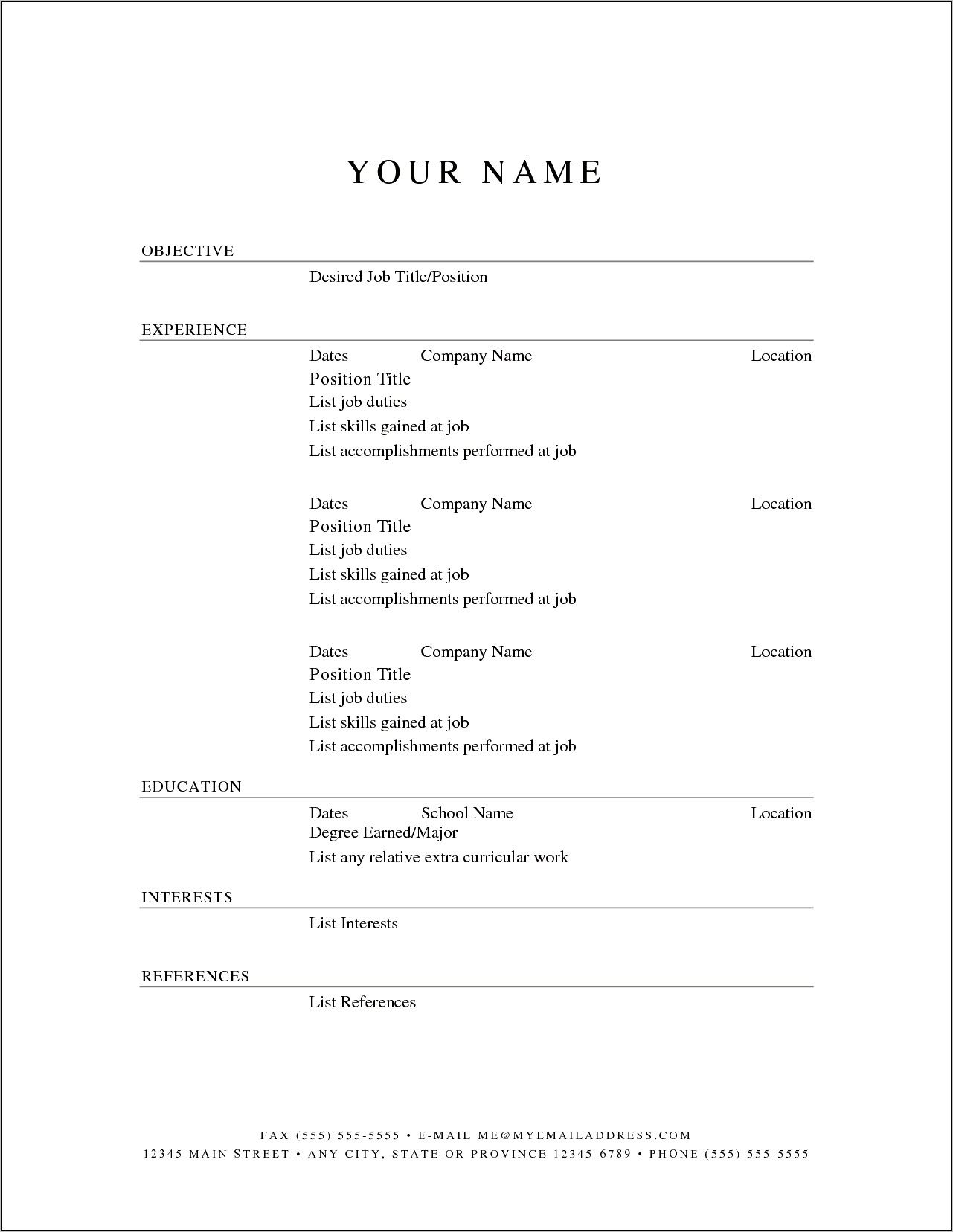 free-printable-resume-templates-for-word-resume-example-gallery