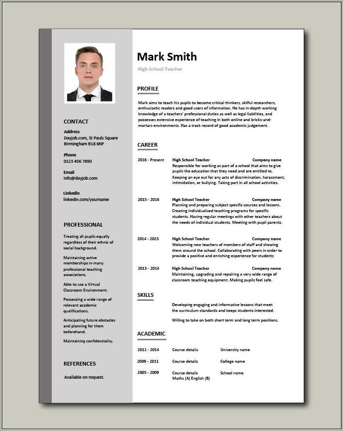 free-printable-teacher-resume-templates-resume-example-gallery