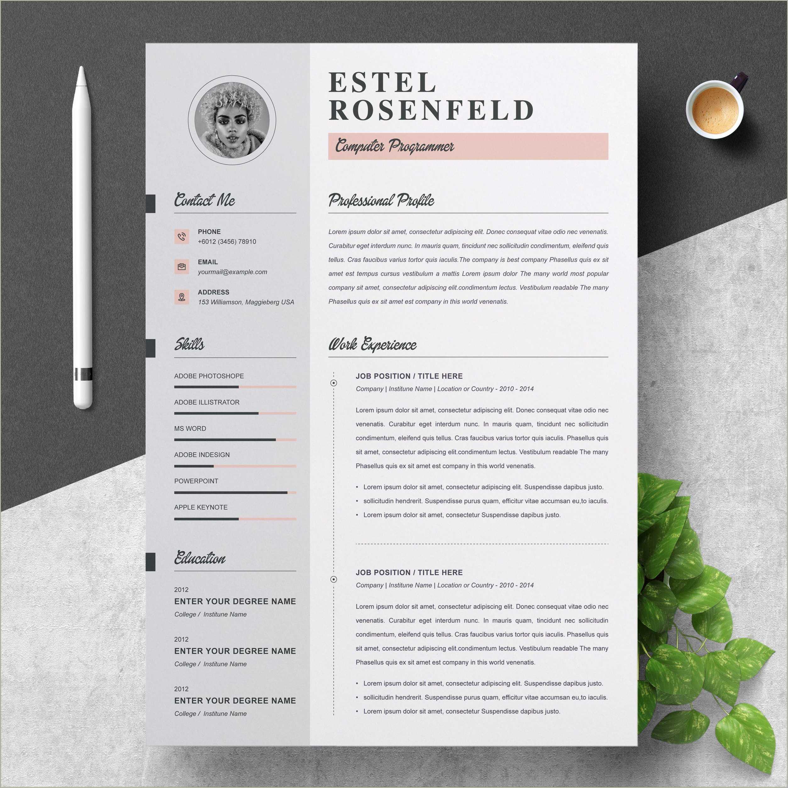 Creative Resume And Cover Letter - Free Resume And Cover Letter Templates Creative