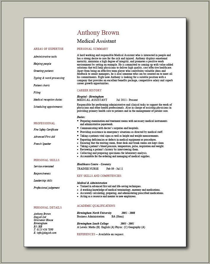 free-resume-medical-assistant-templates-resume-example-gallery