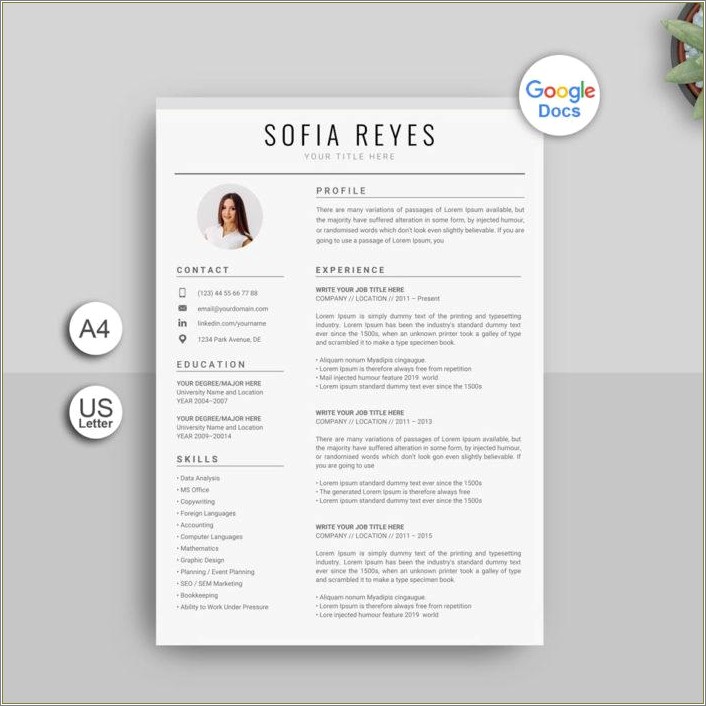Free Resume Templates Download Google Docs Resume Example Gallery