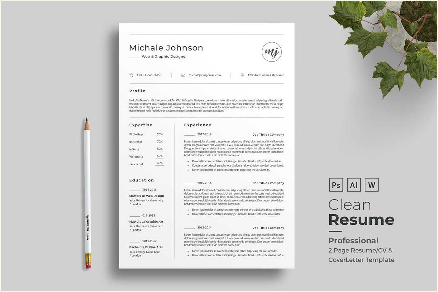 Free Resume Word Template Downloads Resume Example Gallery