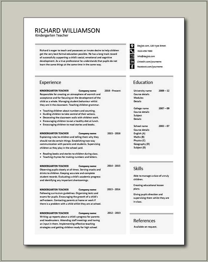 free-sample-resume-for-primary-teachers-in-india-resume-example-gallery